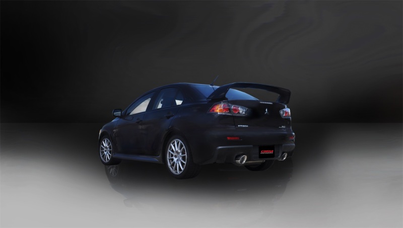 Mitsubishi Lancer Performance Exhaust - Dual Rear Exit - CORSA Performance - Cat-Back, Sport - Polished - `08-`15